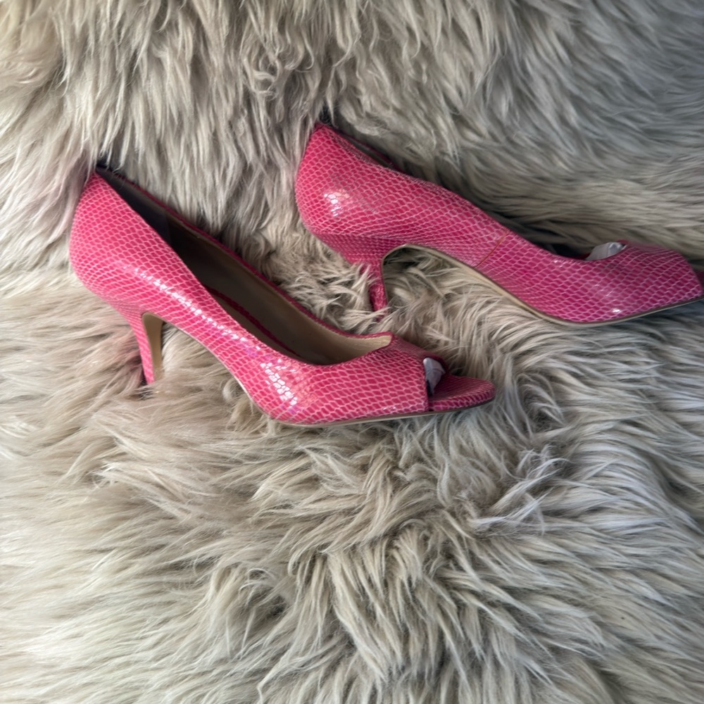 INC International Concepts Pink Textured Heels